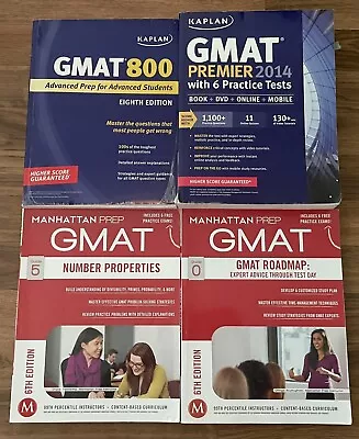 Kaplan + Manhattan Prep GMAT Advanced Prep Guide (Lot Of 4) • $24