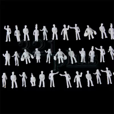 100 Pcs. Z Scale People 1:220 Scale Plastic Figures Plastic Z Gauge Miniatures • $3.95