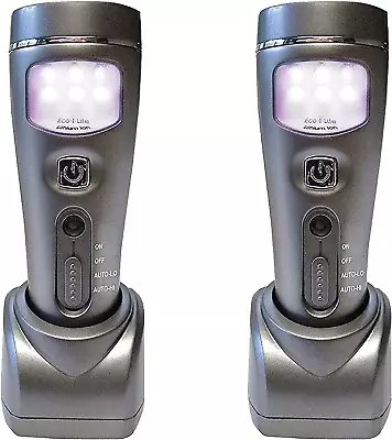 4-In-1 Eco-I-Lite 2 Pack – Emergency Flashlights Night Light Power Failure Li • $50.01