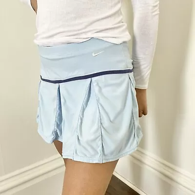 Vintage Y2K Nike Tennis Skirt Skort Size S EUC Baby Blue Trendy • $37.99