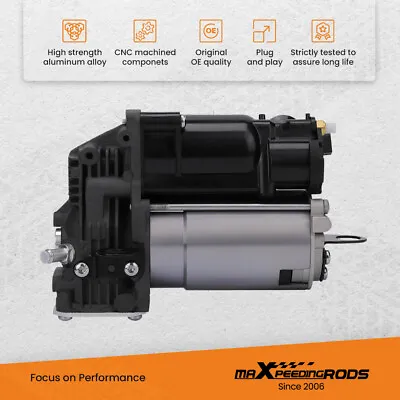 Air Suspension Compressor Pump + Relay For Mercedes Benz 4Matic GL450 1663200104 • $264.98