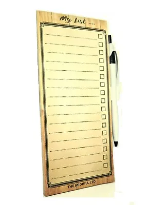 £3.99 • Buy Magnetic Shopping List Pad Note Pad With Ball Pen For Fridge Hanging 60 Sheets