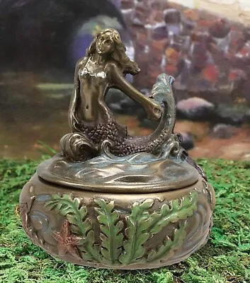 Decorative Maiden Mermaid Diana Rising Above Sea Collectible Jewelry Box • $22.99