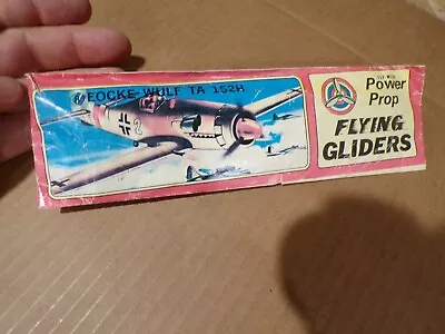 Eocke Wulf TA 152 H #8 Power Prop Flying Wood Airplane Toy Made In Taiwan SEALED • $1.99