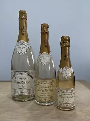 Graduated Nicolas Feuillatte Champagne Factice Dummy Display Bottles 26.5-39cm • £50