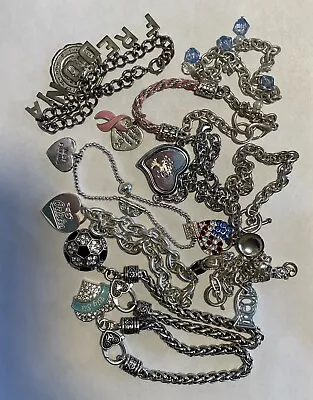 Vintage Lot Of Silver Charm Bracelets • $14