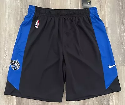 Nike Dri-Fit NBA Orlando Magic Practice Shorts Black Blue Sz L-T  AJ5097-010 New • $59.99