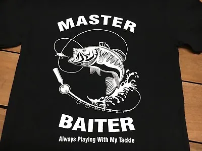 FUNNY T Shirt Funny T Shirts  Retro T Shirt Fancydress Master Baiter T Shirt • £7.99