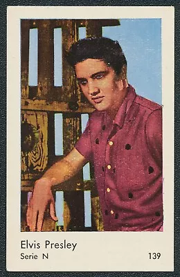 1961 Elvis Presley Tv & Music Stars Serie N Dutch Gum Card #139 Ex • $10
