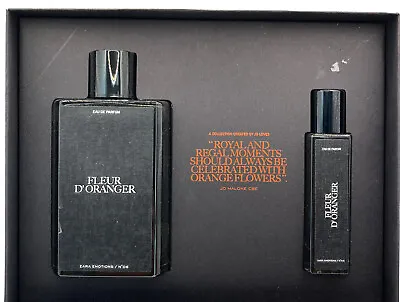 $55 • Buy ZARA Perfume X Jo Malone DE FLEUR D'ORANGE EMOTIONS EDP Gift Set 3.04oz + 0.51oz