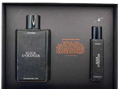 $55 • Buy ZARA Perfume X Jo Malone DE FLEUR D'ORANGE EMOTIONS EDP Gift Set 3.04oz + 0.51oz