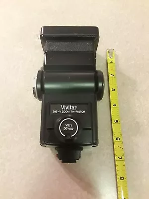 Vivitar 285 HV Zoom Thyristor Camera Mount Flash Untested • $14.99