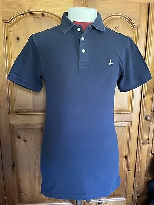 Mens Jack Wills Polo Top Size S Navy Slim Fit Chest 38” • £0.99