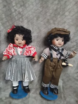 Mib Marian Yu Design Twin African-american Porcelain Dolls- William & Natasha • $40