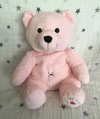 Chad Valley My First Bear Teddy Soft Toy Pink Blankie Comforter 25cm Vintage • £59.99