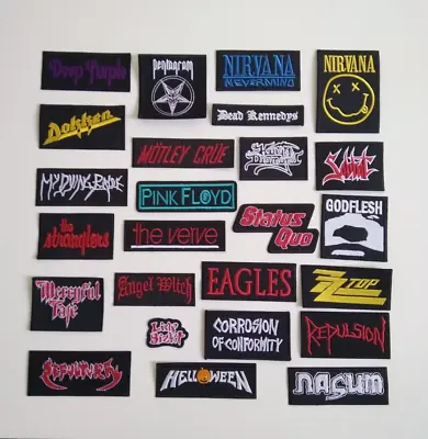 £24.99 • Buy Job Lot 25 Iron On Patches Wholesale Rock Heavy Metal Thrash Grunge Patch New