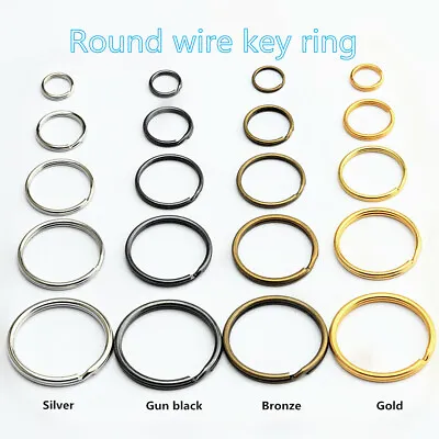 £308.01 • Buy Wholesale Diameter Of 10 Mm~50 Mm Diameter Iron Split Key Ring Keychain 4 Colors