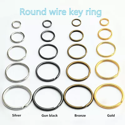 £308.01 • Buy Wholesale Diameter Of 10 Mm~50 Mm Diameter Iron Split Key Ring Keychain 4 Colors
