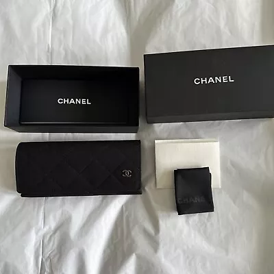 Genuine Designer CHANEL Quilted Black Case For Glasses  New In Box • £12.50