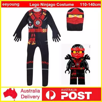 Kid Boy Lego Ninjago Costume Ninja Fancy Dress BookWeek Outfit Halloween Cosplay • $30.99