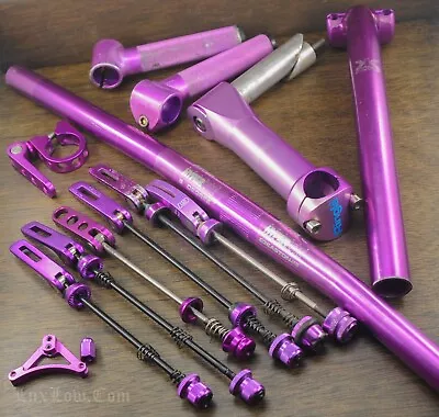 Vintage Purple Anodized Mountain Bike PARTS Old School MTB Cruiser Bicycle NOS • $45