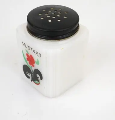 Vintage Tipp McKee Mustard Spice Jar Shaker Flower Hand Painted • $9.99