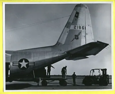 1964 USAF Lockheed C-130 Hercules 21861 LAPES Drop Normandy France 8x10 Photo • $14.99