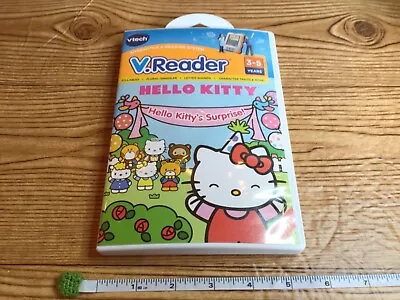 V.Reader HELLO KITTY'S SURPRISE Reading Learning Game Vtech EUC • $10