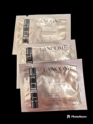 Lancome Visionnaire Crescendo Night Peel Phase 1 Tester Travel Size 1ml*3 • £4.99