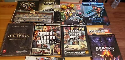 Video Game Strategy Guide Lot Fallout GTA Metroid Oblivion Mass Effect • $150