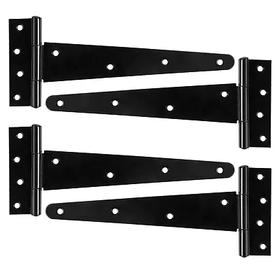 4pcs 8in Iron T-Strap Shed Hinges Tee Gate Hinge Heavy Duty Shutter Door Barn • $21.96