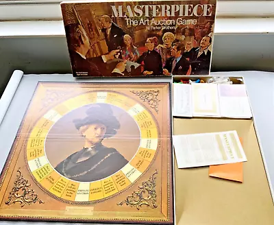 Vintage Original 1970 Masterpiece Art Auction Board Game 100% Complete Near Mint • $67.45