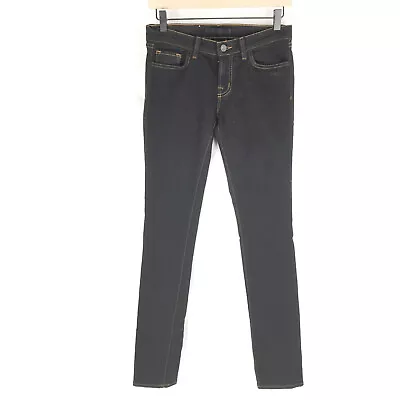 J BRAND PENCIL LEG JEAN STYLE# 912 Black With Yellow Trim SIZE 27 • $6.48