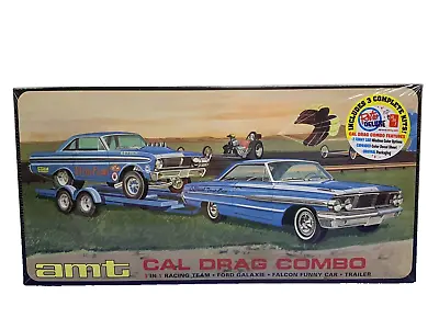AMT Cal Drag Combo 64 Galaxie AWB Falcon Funny Car & Trailer Model Kit AMT1223 • $84.84