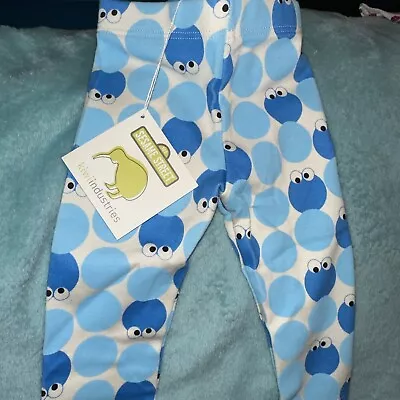 NWT Sesame Street Cookie Monster Infant Leggings Pants 3-6 Months • $4