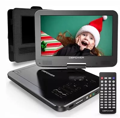 DBPOWER Portable DVD Player 12  With Swivel Screen 10  Rechargeable Region Free • $49.95