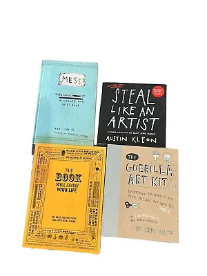 Lot Of 4 Creative Art Journaling Book Lot Artist Mess Art Kit Mess • $29.99