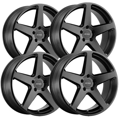 (Set Of 4) Petrol P2C 17x8 5x4.5  +40mm Satin Black Wheels Rims 17  Inch • $707.96