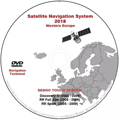 2018 Sat Nav Disc Map Update - Discovery - Navigation Dvd Uk & Eu • £18.49