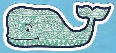 New Authentic Vineyard Vines Batik Fish Whale Sticker Decal   • $3.29