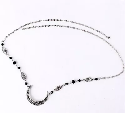 £8.68 • Buy Women Retro Crescent Moon Halo Bohemian Boho Forehead Chain Hair Head Band Cuff