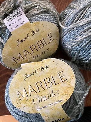 James C Brett  Green Tweed Chunky Yarn 600g • £10.50