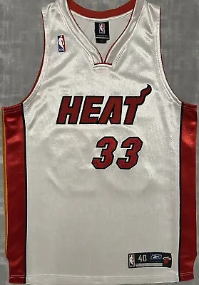 Authentic Vintage Reebok NBA Miami Heat Alonzo Mourning Basketball Jersey • $499.99
