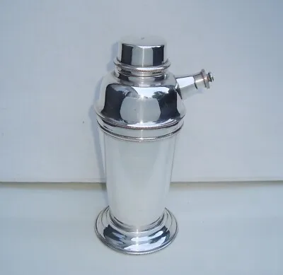 £45 • Buy Antique Art Deco Silver Plated On Copper Cocktail Shaker Viners