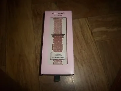Kate Spade Pale Pink Silicone 38/40/41mm Apple Watch Band - Nib • $59.95