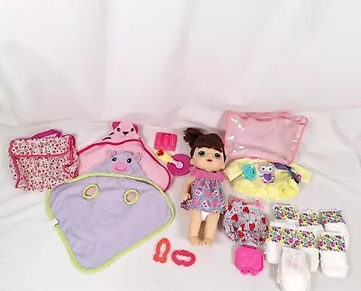 LOT Of Baby Alive Doll Accessories Diapers Spoon Plate Food Making • $25