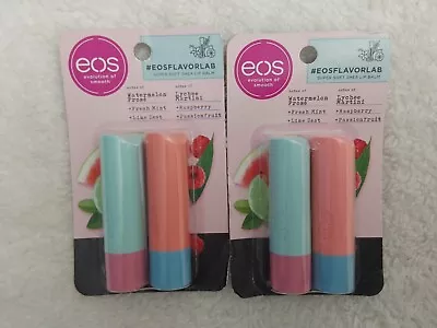 2X EOS Flavorlab Boost Super Soft Shea Lip Balm Watermelon Frosé Lychee Martini  • $12.99