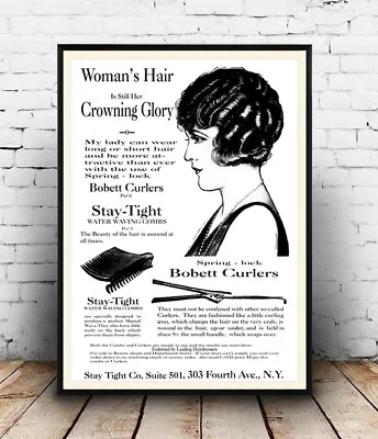 £7.99 • Buy Woman's Hair : Vintage Newspaper Advert , Poster, Wall Art, Poster, Reproduction