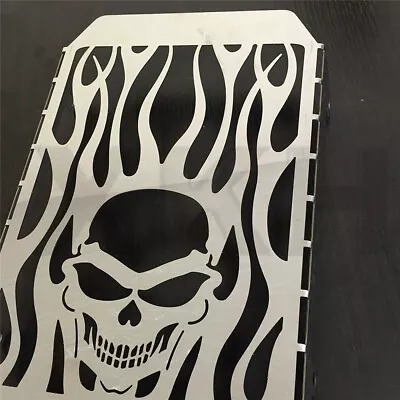 Skull Flame Radiator Grille Cover Guard Protector For Kawasaki Vulcan VN 1500 • $35