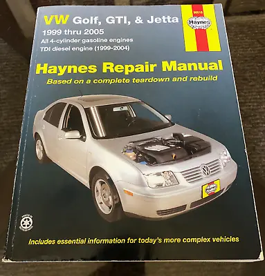 Volkswagen Jetta Golf Gti 1999-2005 Service Repair Haynes Shop Manual Vw 96018 • $7.49
